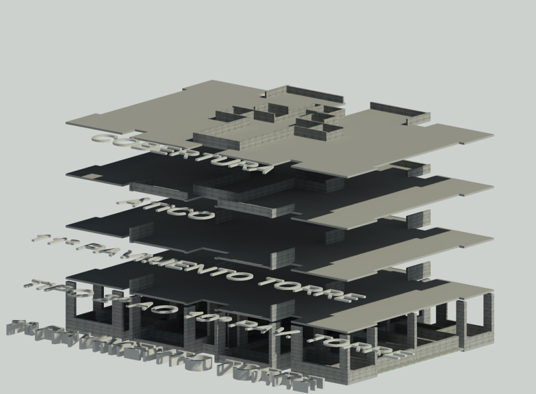 Vista Frontal - Edifício Residencial