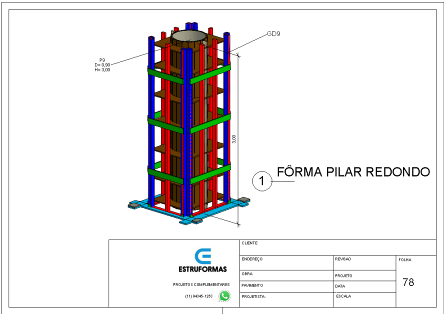 Fôrma de Parede - Projeto