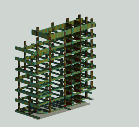Modelo BIM 3D - Estrutura Completa