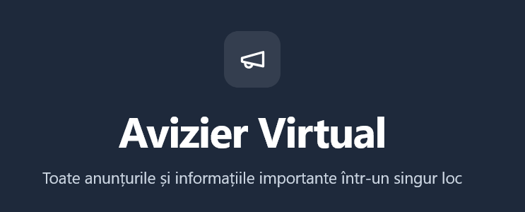 Avizier virtual - TDG (exemplu) template preview