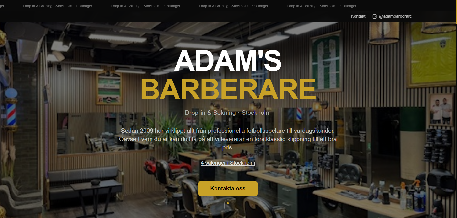 barbershop template preview