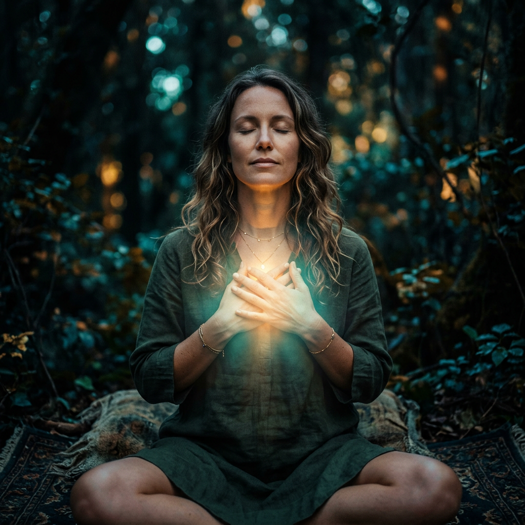 Caucasian woman emotional well-being