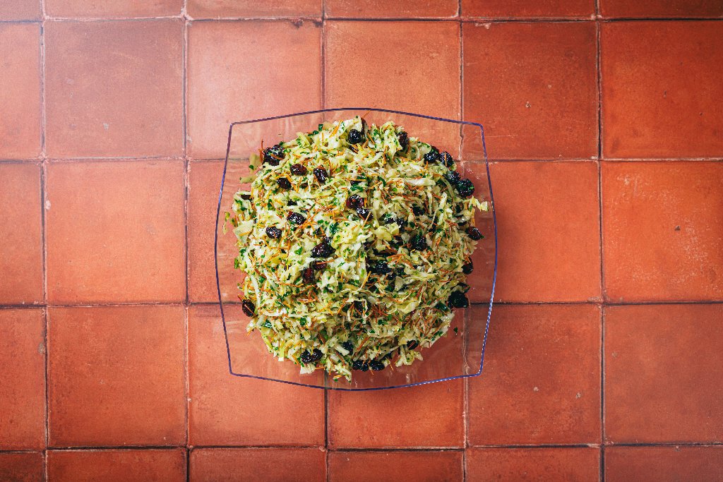 Cabbage and Cranberry Salad Platter