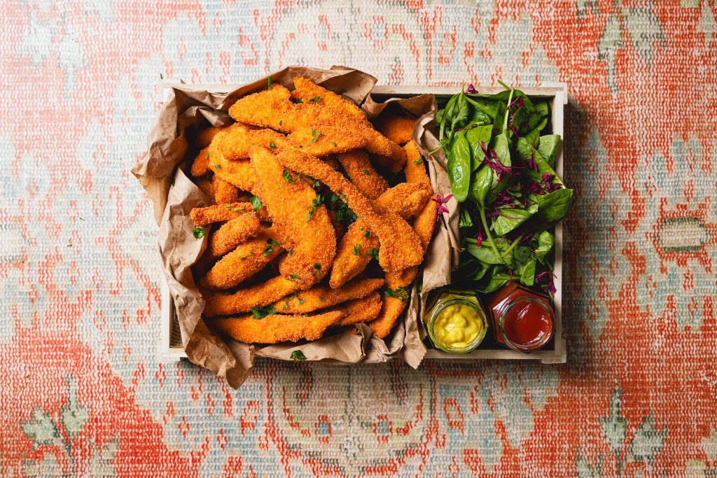 Schnitzel Goujons Platter