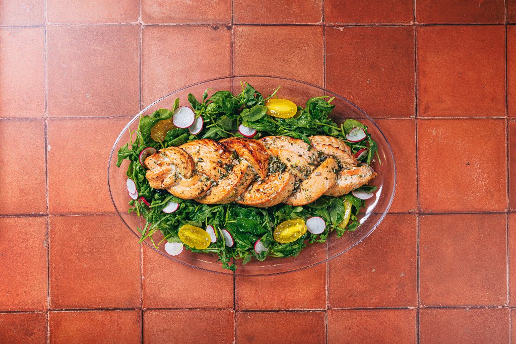 Salmon Challah Platter