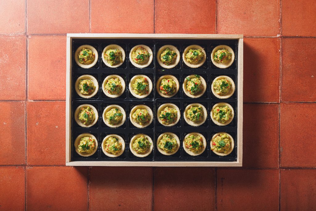 Guacamole Tartlets Platter
