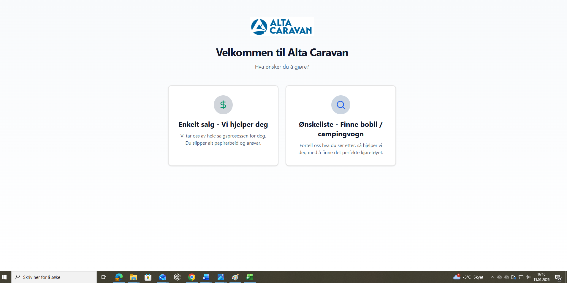 Alta Caravan AS template preview