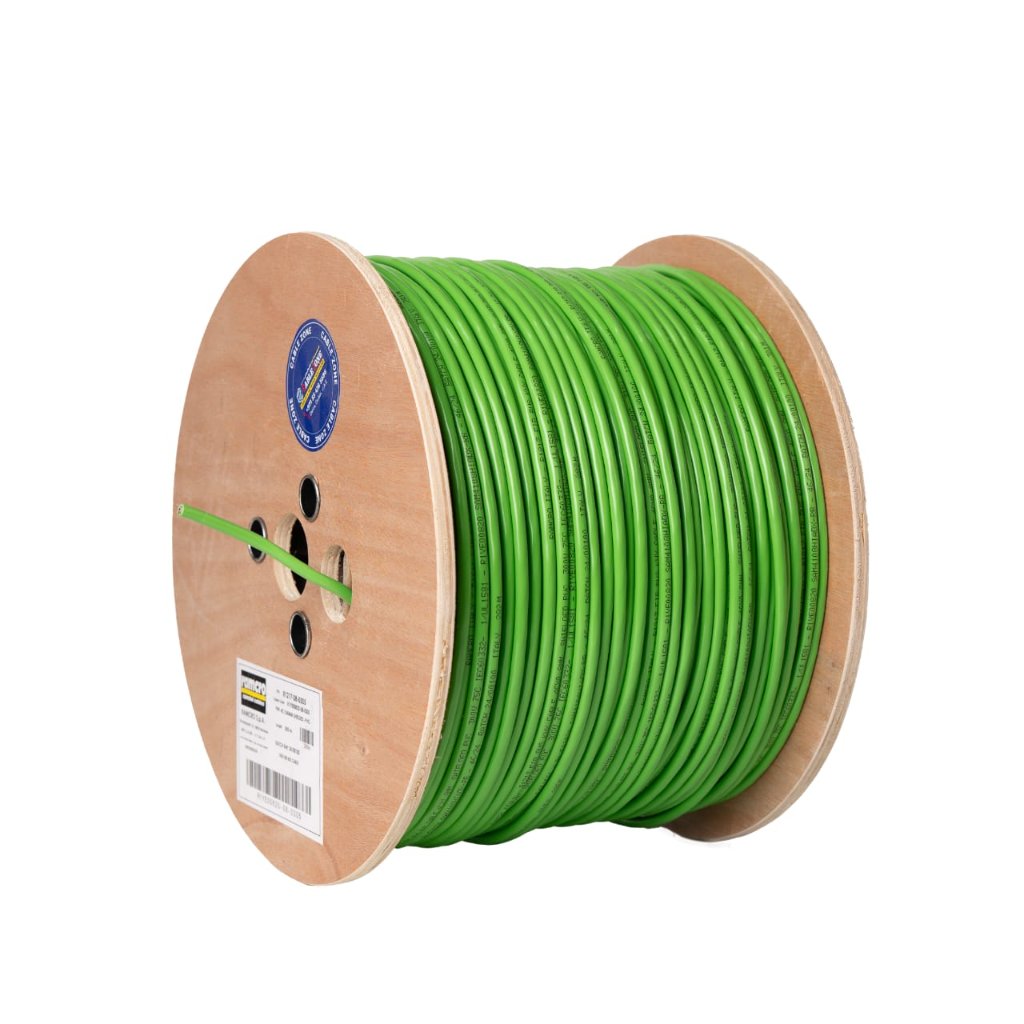 R1217-4C 2PR 1Q0.8EIB BUS GRN SCREENED PVC 305M-RAMCRO