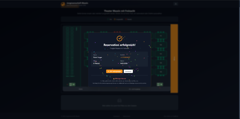 Reservation System Theater Masein 4