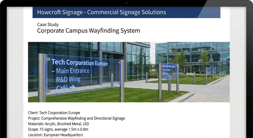 Corporate Campus Wayfinding System