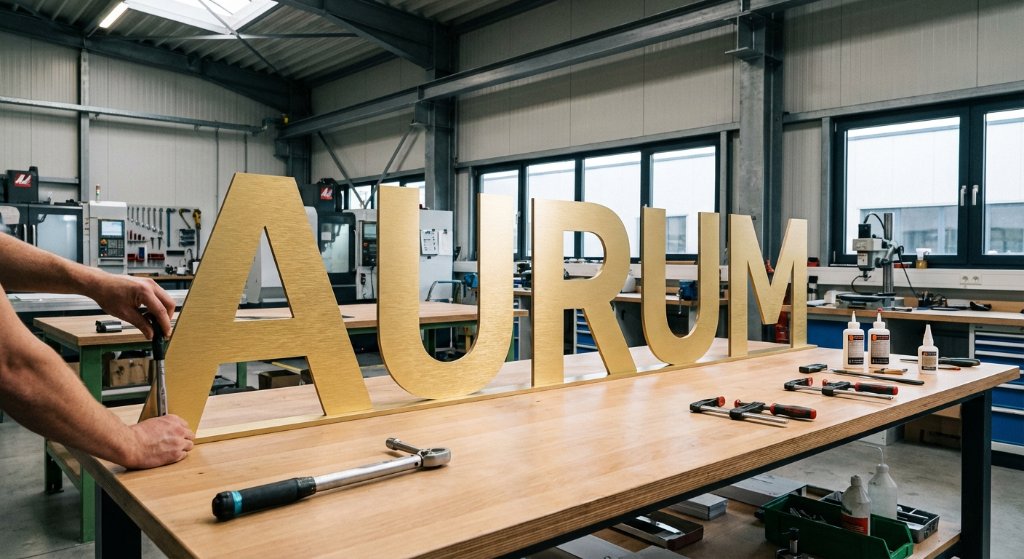 Precision manufacturing of dimensional letters in our workshop