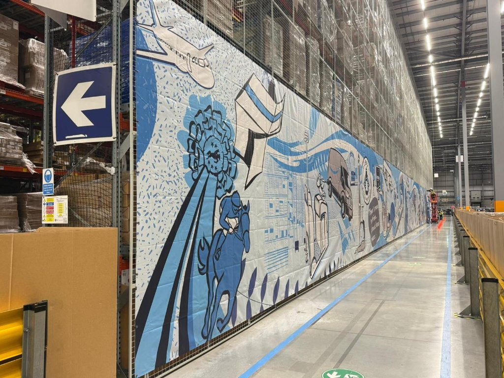Amazon Warehouse Wall Graphics & Branding Program
