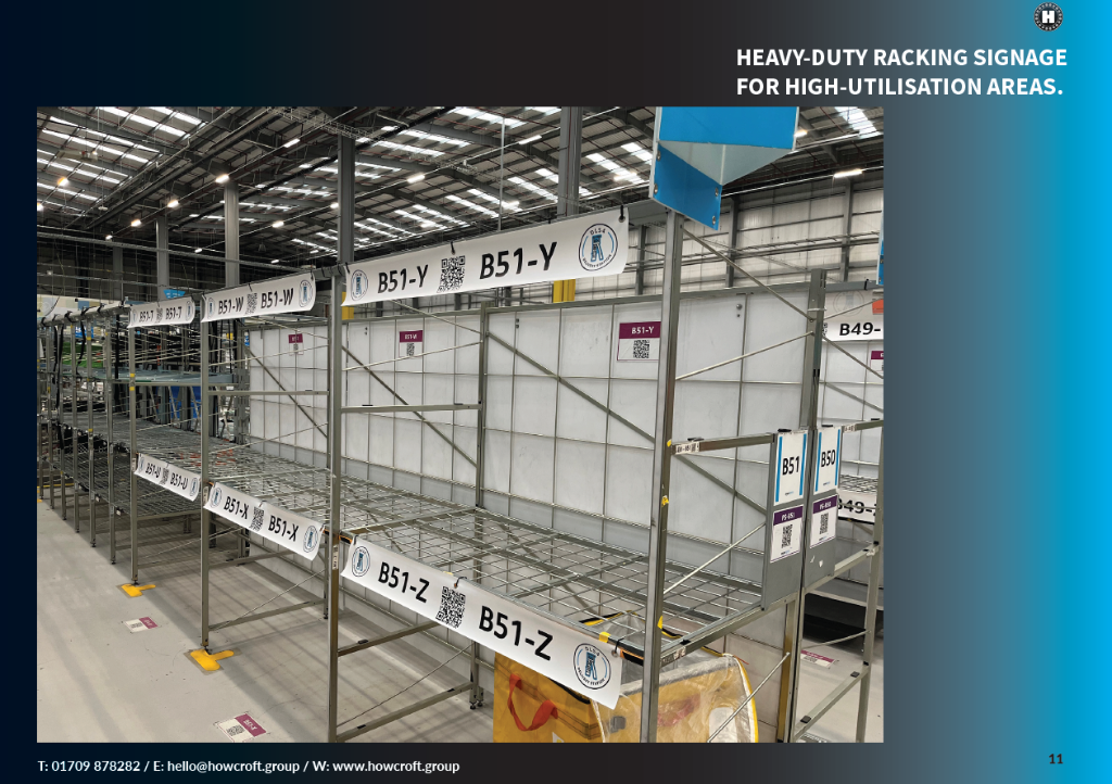 Stores Racking Signage