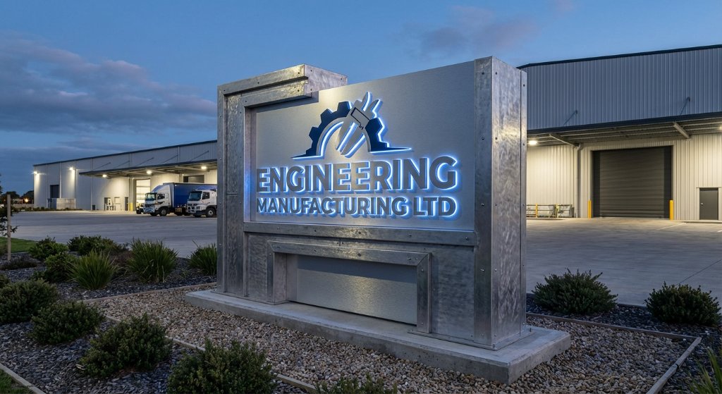 Manufacturing Plant Monument Sign