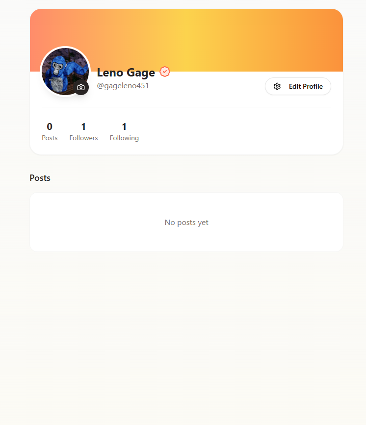 LenoSocial template preview