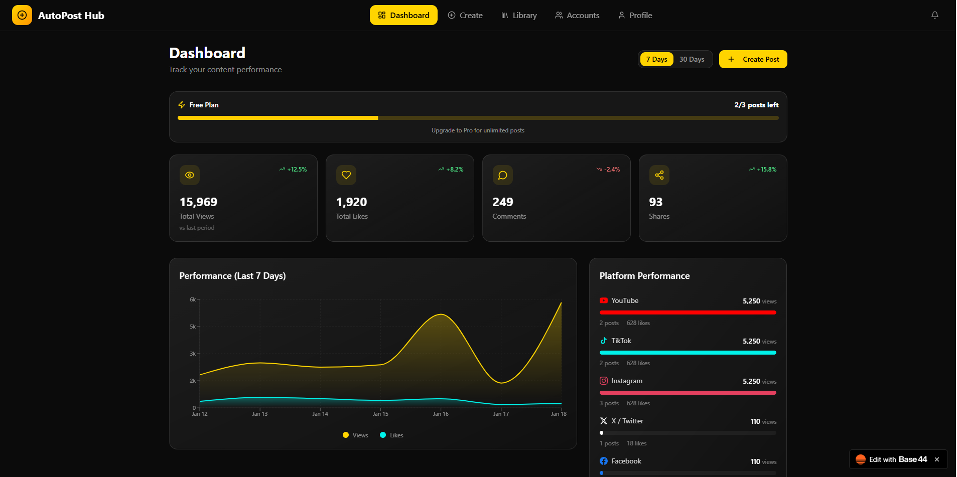 My App template preview