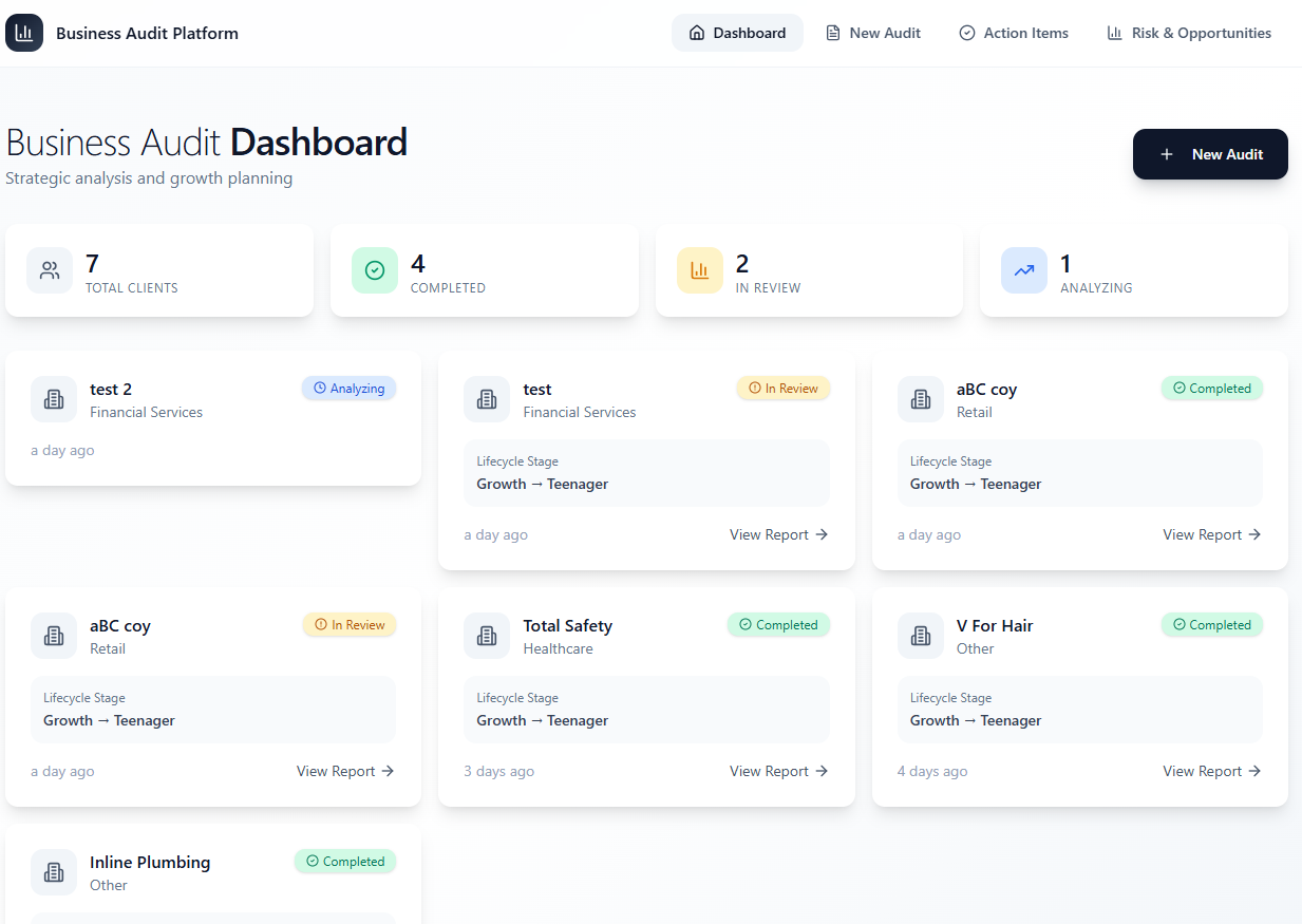 GrowthFlow - Client Analyser  template preview