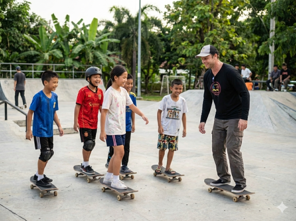 Skateboarding Instruction - Youth development program at SKATECUBE KIDS