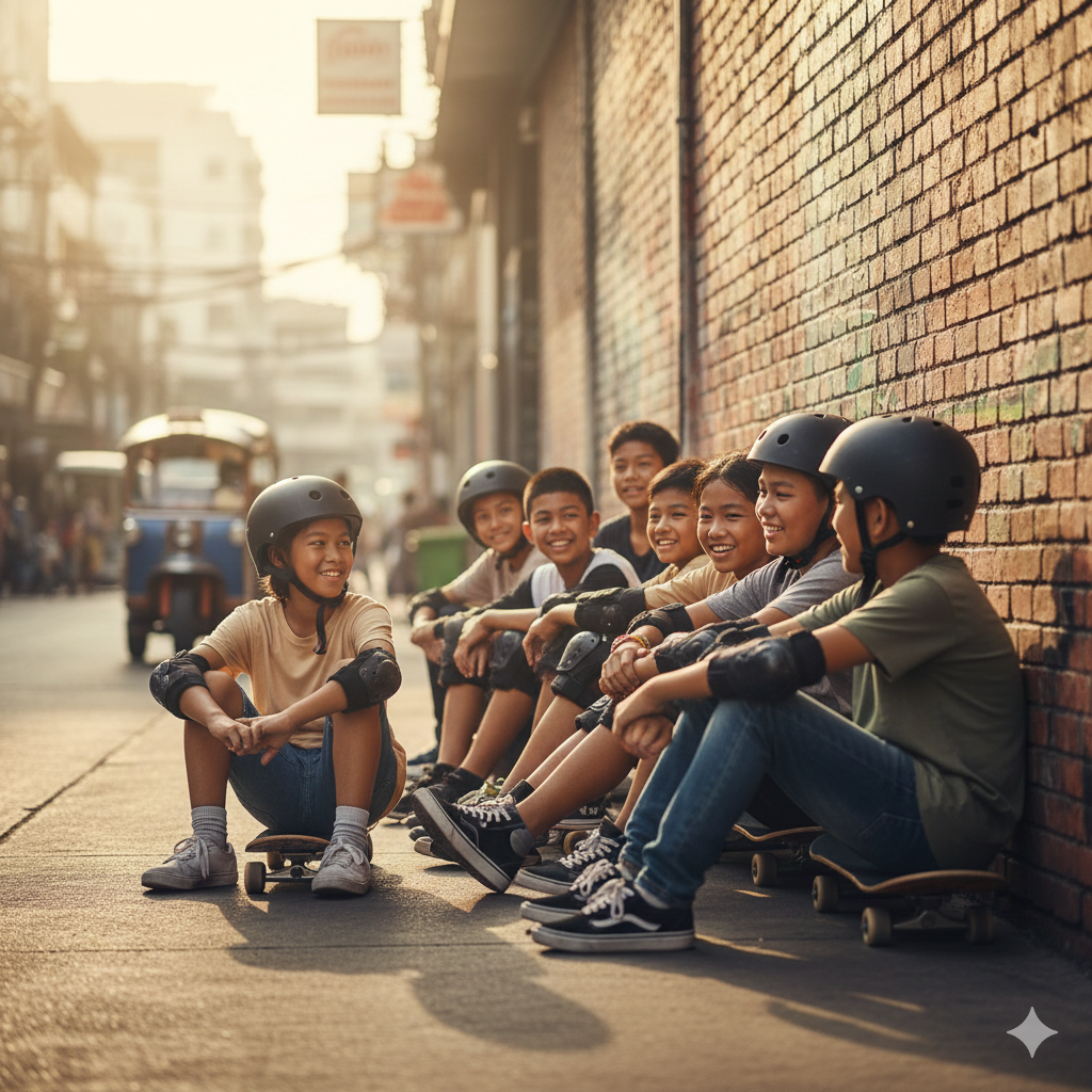 Community Building - Youth development program at SKATECUBE KIDS
