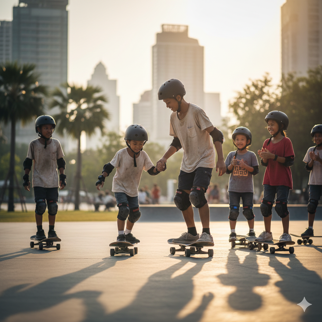 Community-Based Experiences - Youth development program combining skateboarding and creativity