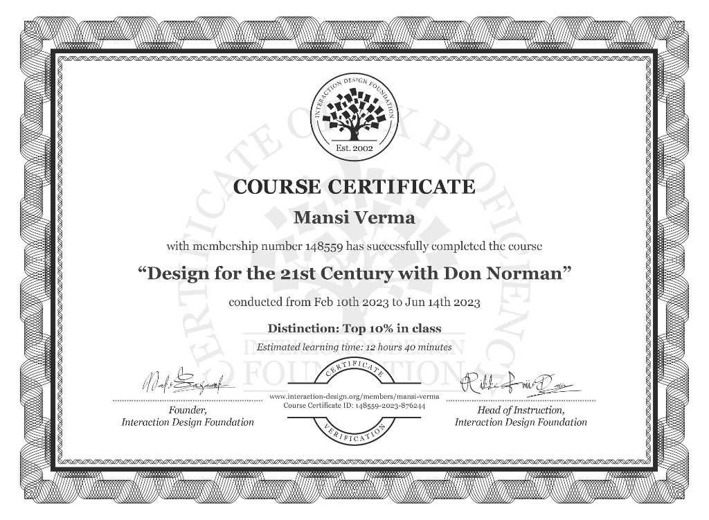 Design for the 21st Century