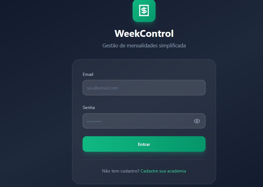 WeekControl template preview