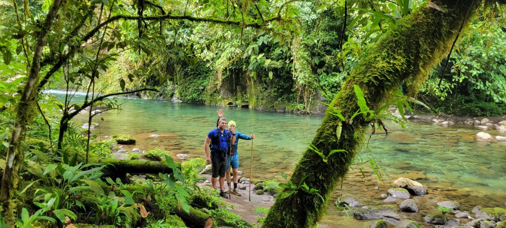 River crossing in jungle