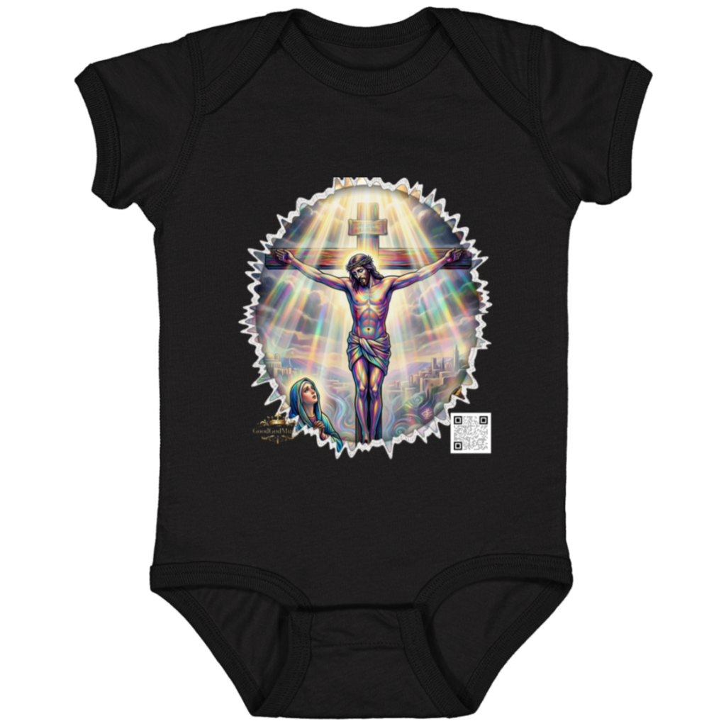 Infant Fine Jersey Bodysuit - Cross