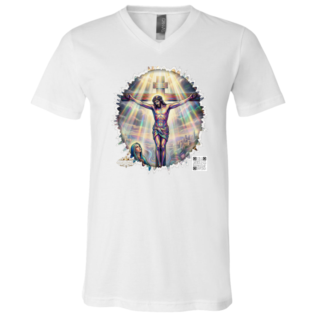 Bella+Canvas V-Neck Tee - Cross