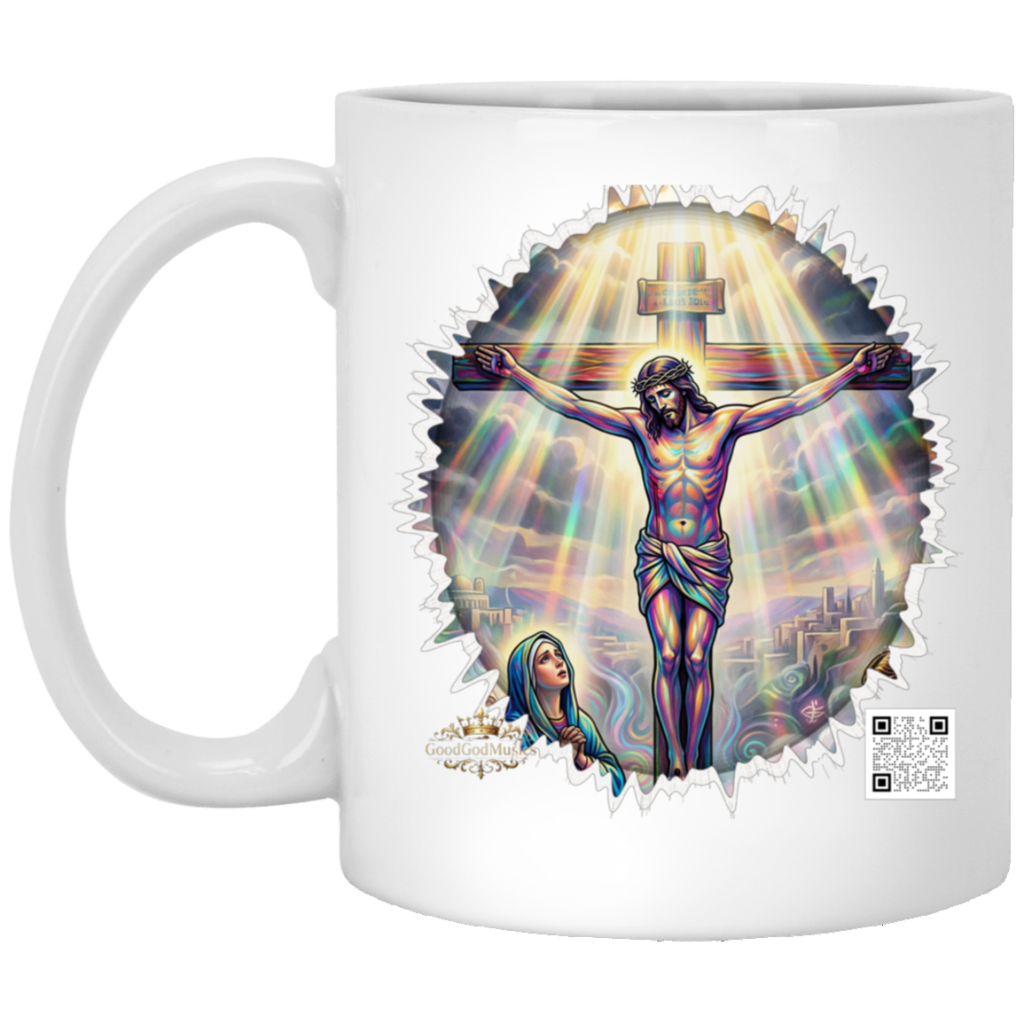 11oz White Mug - Cross