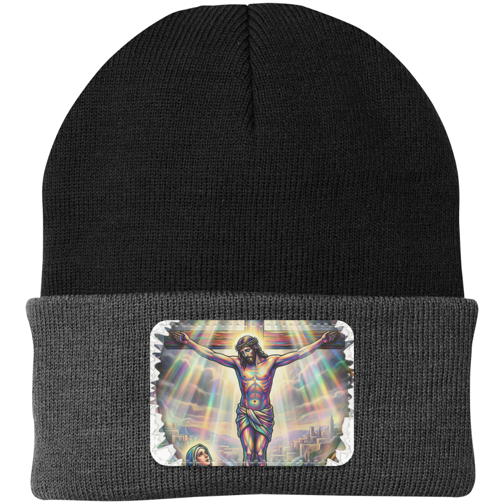 Knit Beanie - Cross