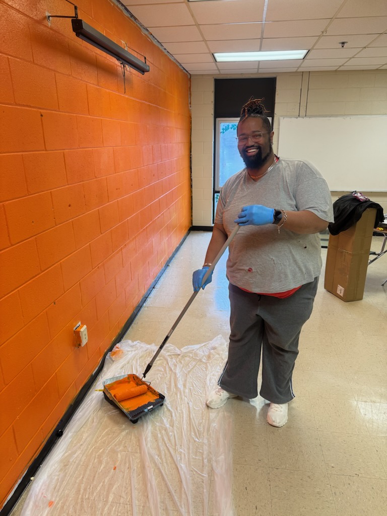 Sincere painting and volunteering