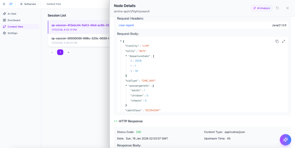 Context-Based Logging - Full request/response with causality links