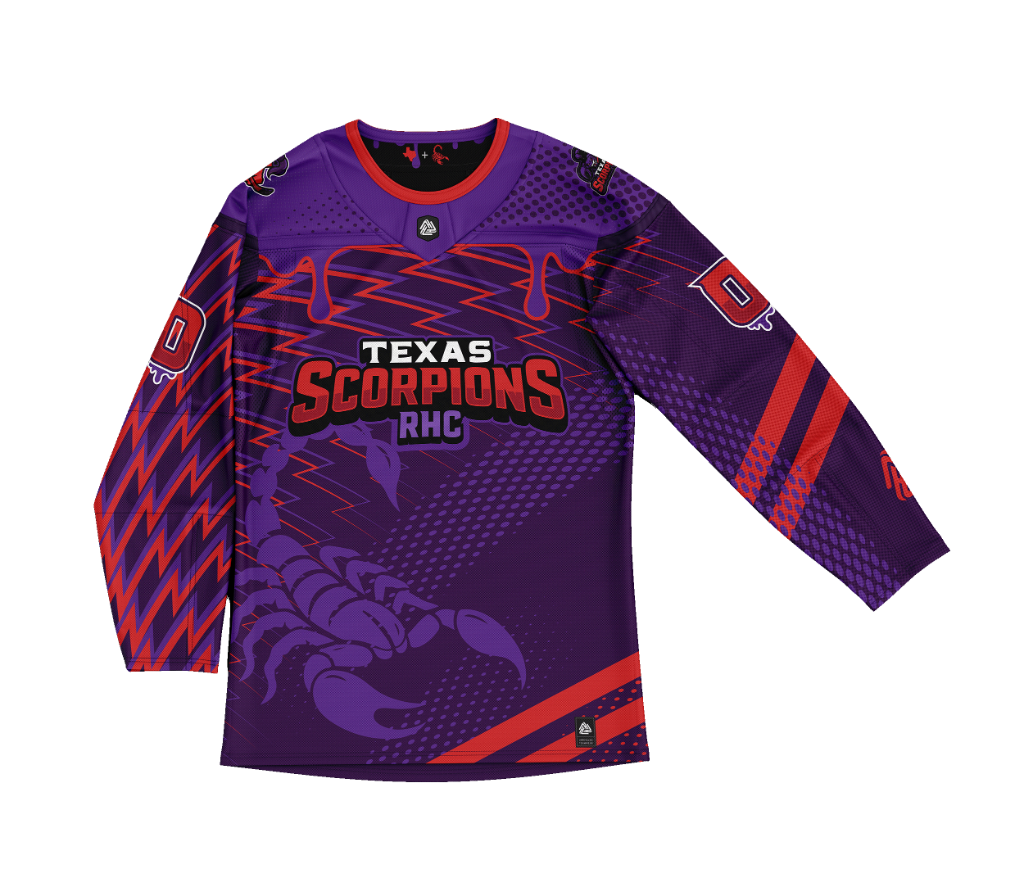 Texas Scorpions Home Midnight Purple Roller Hockey Jersey