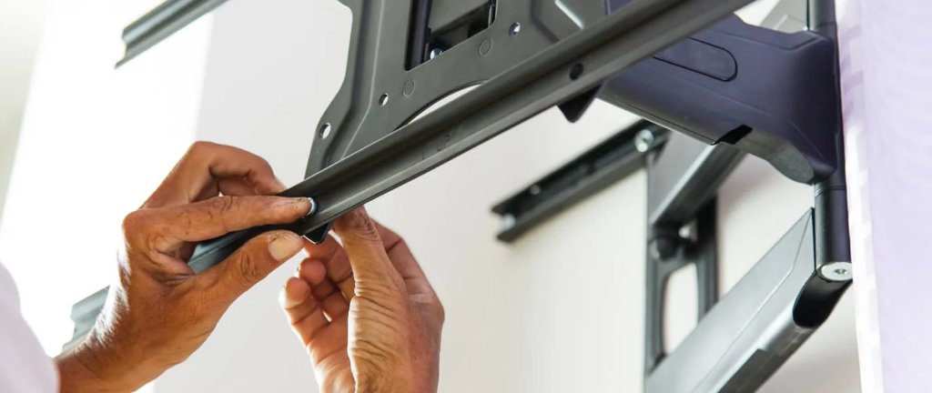 Close-up of professional mounting hardware