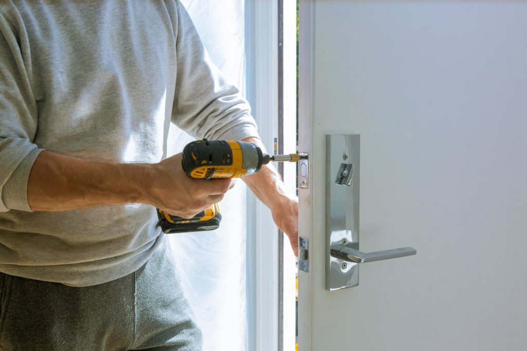 Door hardware repair