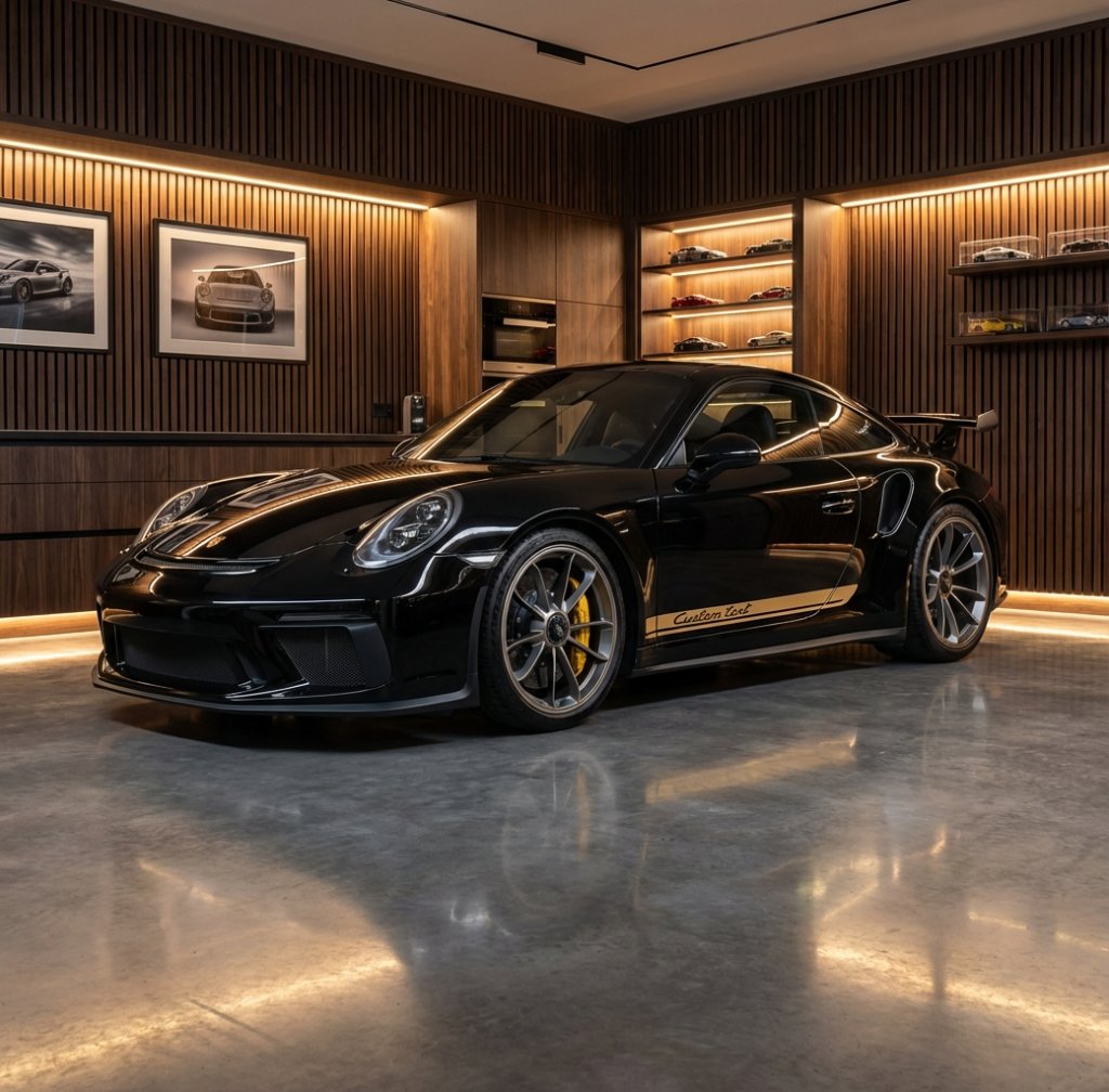 911 Custom Script Elegant Side Stripe