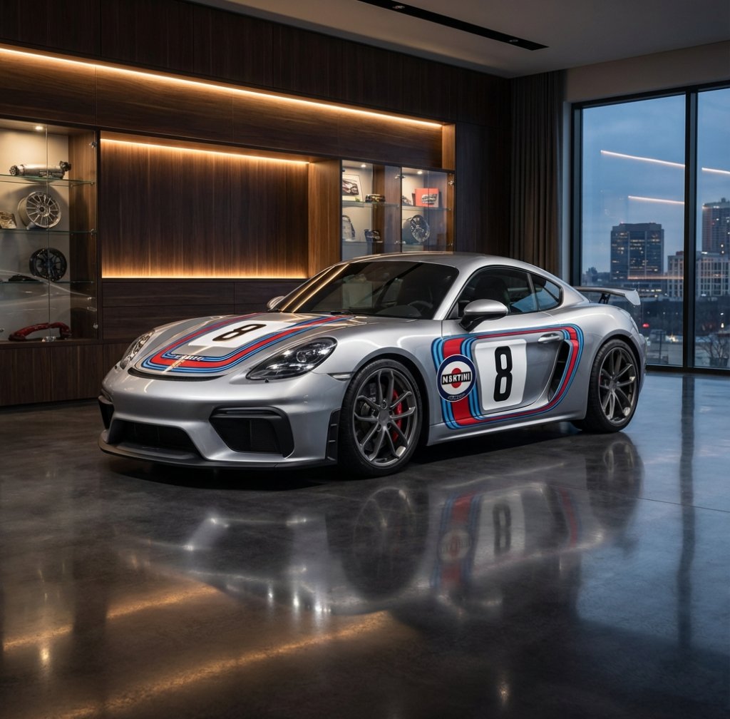 Martini Retro Racing #8 - White Gloss