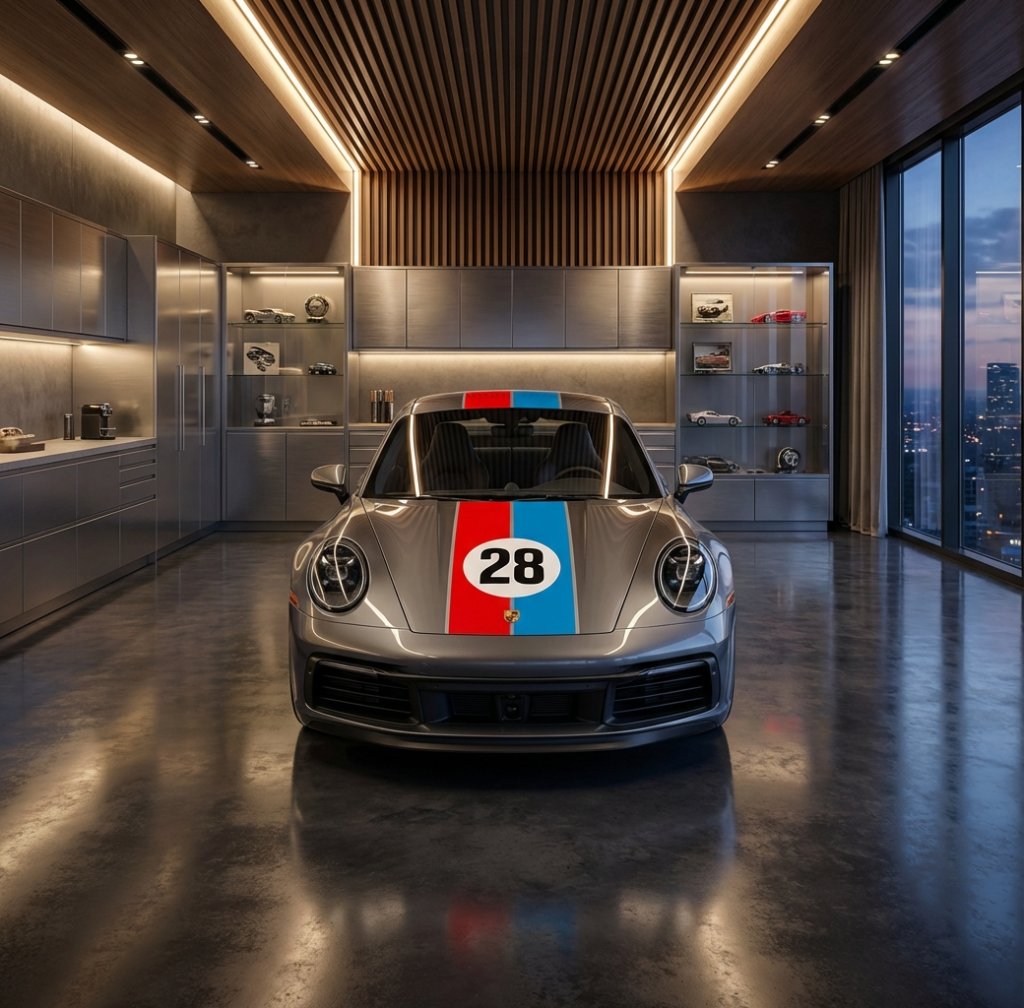 Carrera Motorsport 28 Racing Stripe with Fog Light Graphic