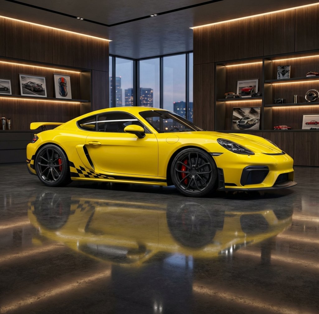 Cayman & Boxster Checkered Flag Racing Stripe