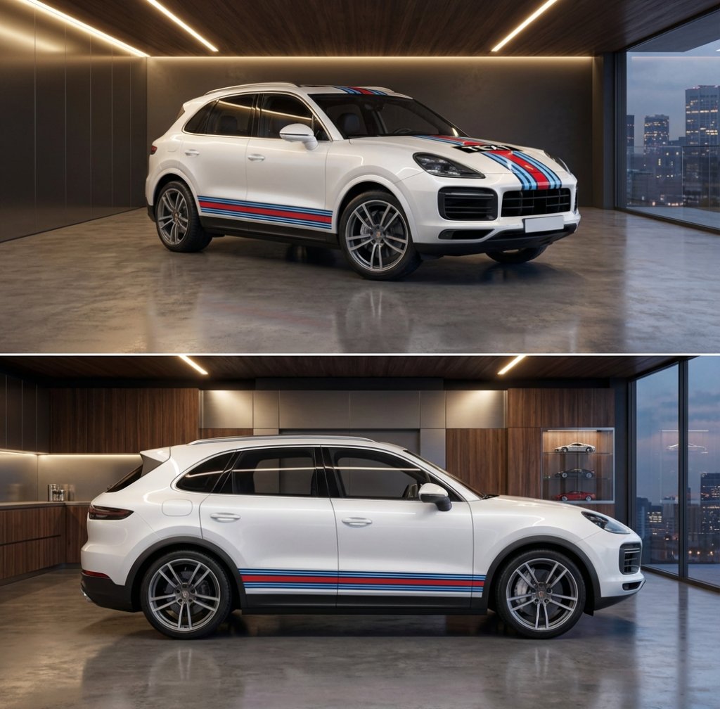 Martini Racing Stripes - Red/White/Blue Gloss