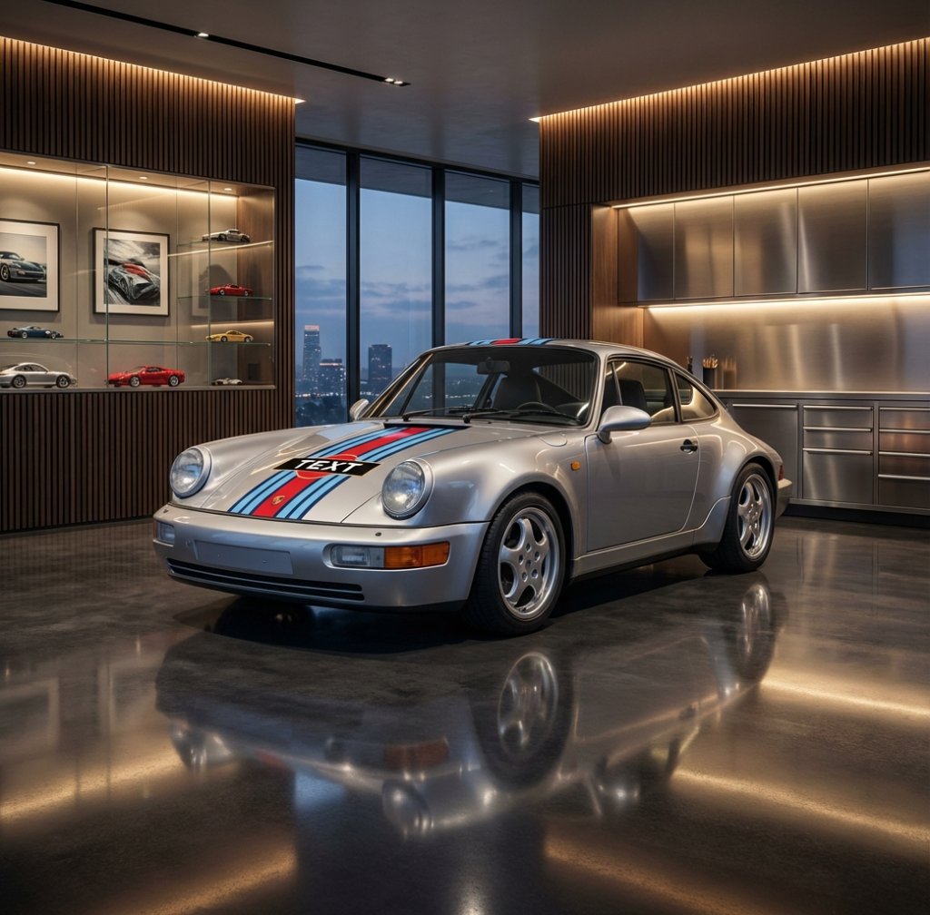 Porsche 911 Carrera RS-Style Martini Racing Stripes