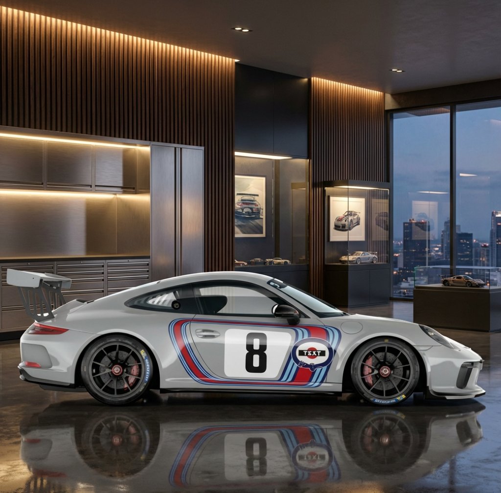 Porsche 911 GT3 RS Racing Stripes #8