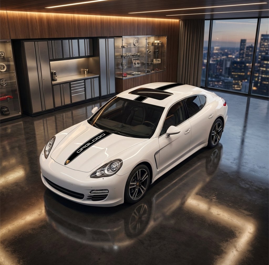 Porsche Panamera Racing Stripes - Black Gloss