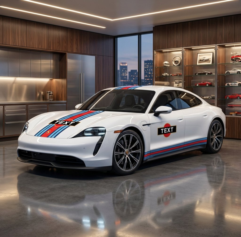 Martini Competition Stripes - White/Red/Blue Gloss