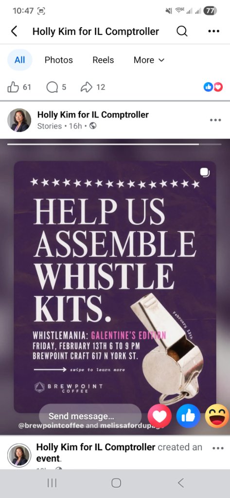 Holly Kim promoting whistle kit event