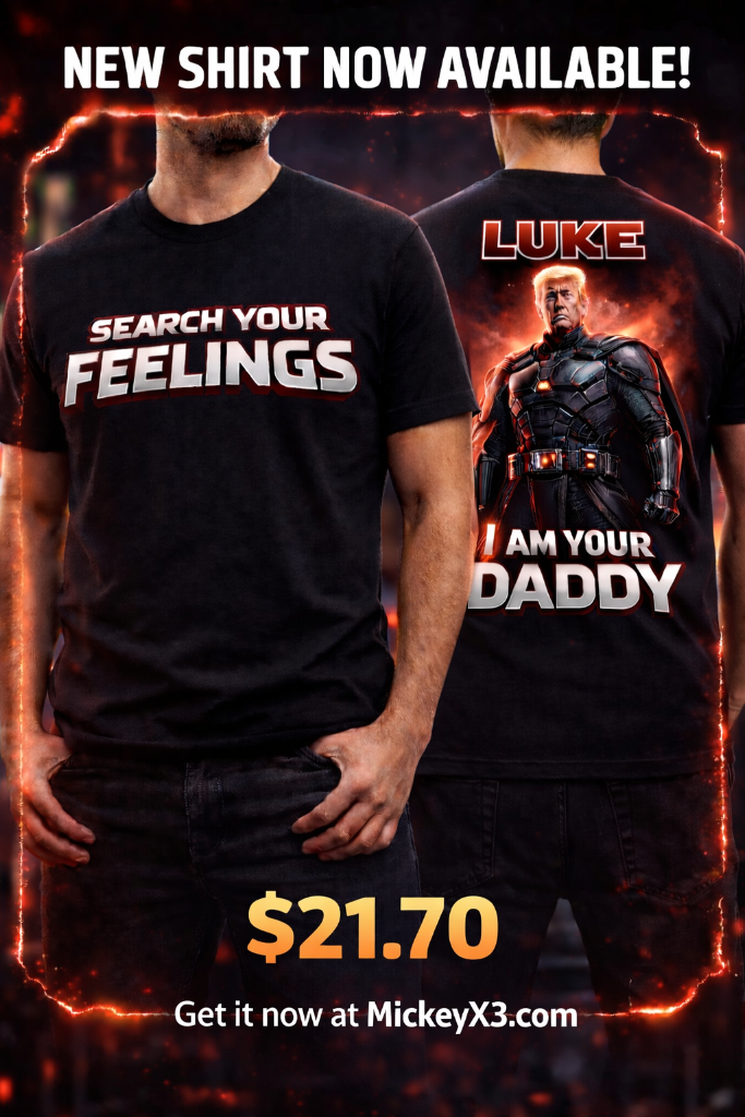 Search Your Feelings Star Wars Parody T-Shirt - Luke I Am Your Daddy Back Graphic Political Humor