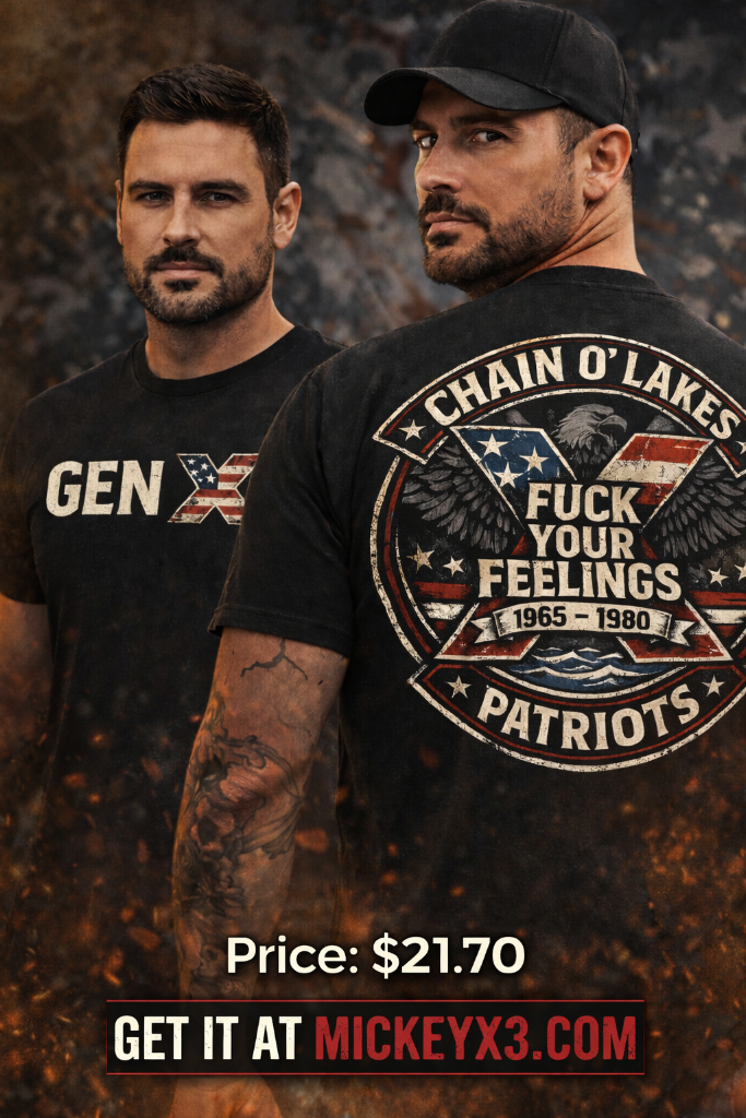 Gen X Patriotic T-Shirt Fuck Your Feelings Chain O Lakes Patriots Vintage Tee 1965-1980