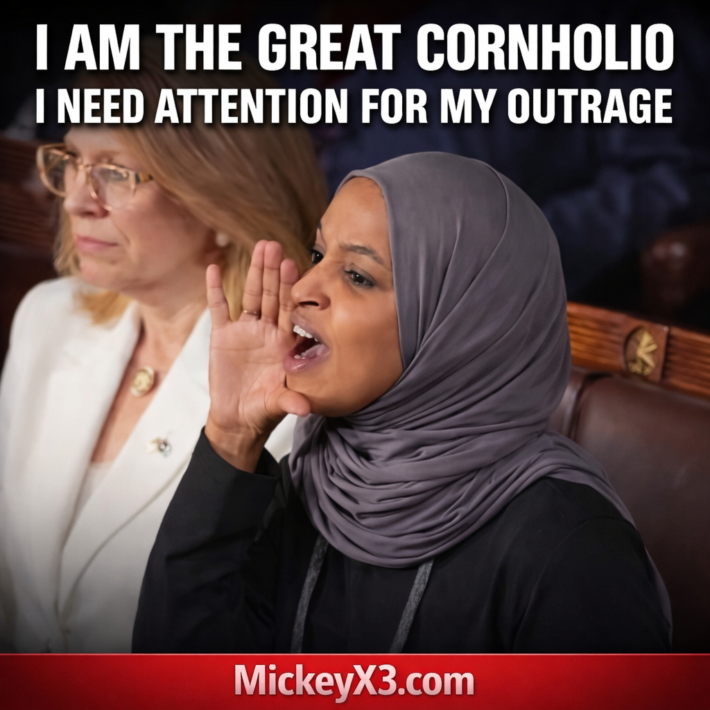 The Great Cornholio political satire meme - I need attention for my outrage - MickeyX3.com