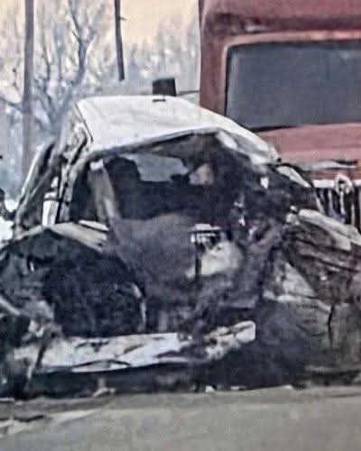 Tragic aftermath of the collision
